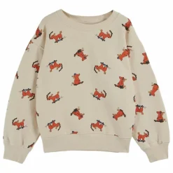 Emile et Ida Sweat Chien Skateur | Ecru