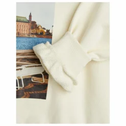 Sale Mini Rodini Sweat City Hall Coton Bio | Ecru