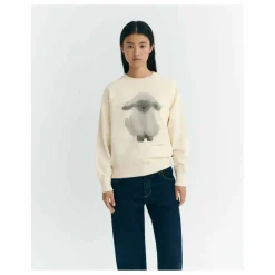 Online Thinking Mu Sweat Cloud Sheep Bonnie Coton Bio | Blanc