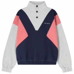 Cos I Said So Sweat Col Boutonné Colorblock Coton Bio ||Enfant Sweats|Sweats