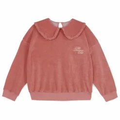 Sale Mipounet Sweat Col Claudine Aurora Velours | Vieux Rose