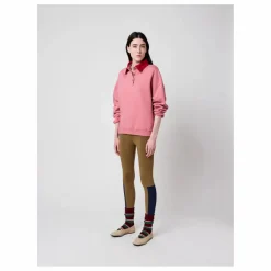 Bobo Choses Sweat Col Polo Oversize Colour Block Coton Bio - Collection Femme ||Femme Sweats