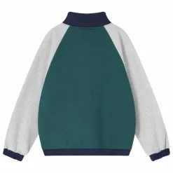 New Sweat Col Zippé Colorblock Coton Bio | Enfant Sweats|Sweats
