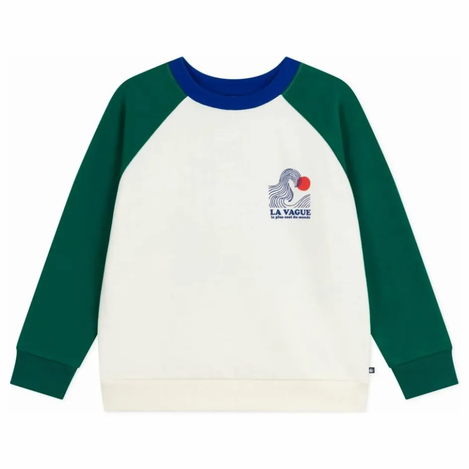 Enfant Petit Bateau Sweats*Sweat Colorblock La Vague |