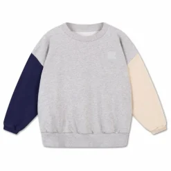 Clearance Sweat Cozydrop Tricolore Coton Bio | Enfant Sweats|Sweats