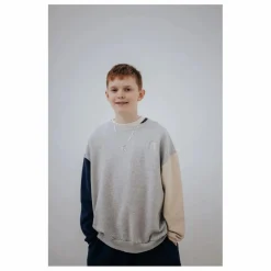 Clearance Sweat Cozydrop Tricolore Coton Bio | Enfant Sweats|Sweats