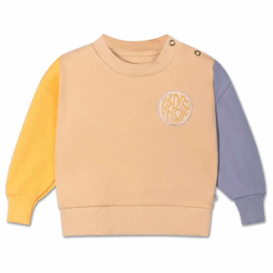 Repose AMS Sweats|Sweats*Sweat Crewneck Colorblock Baby Coton Bio |