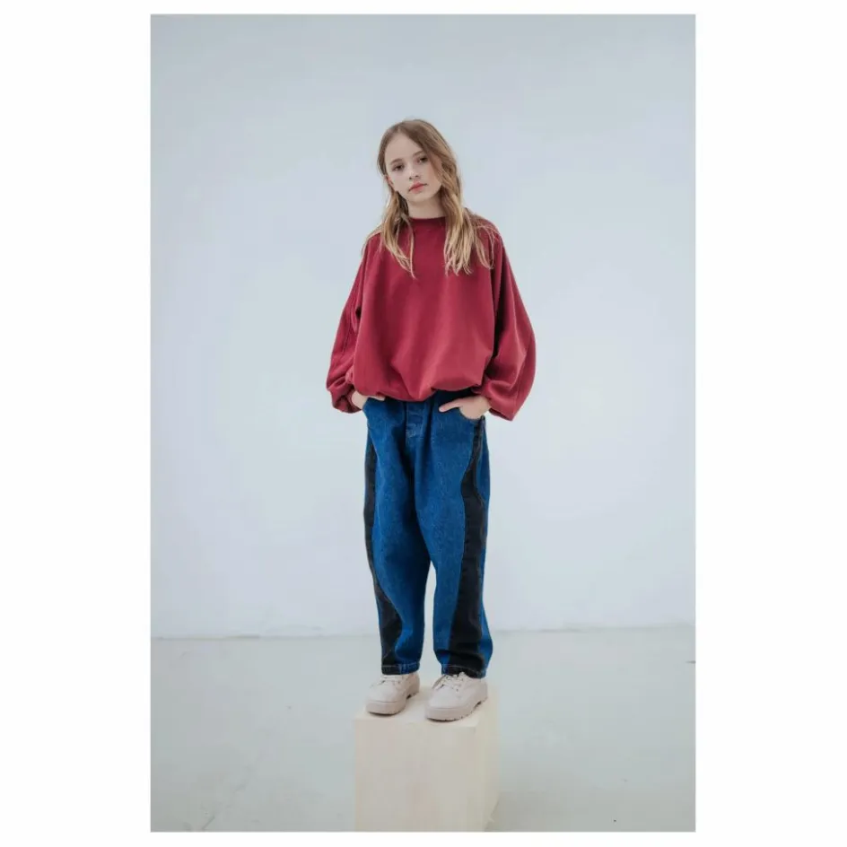 Outlet Repose AMS Sweat Crop Top City Coton Bio | Bordeaux