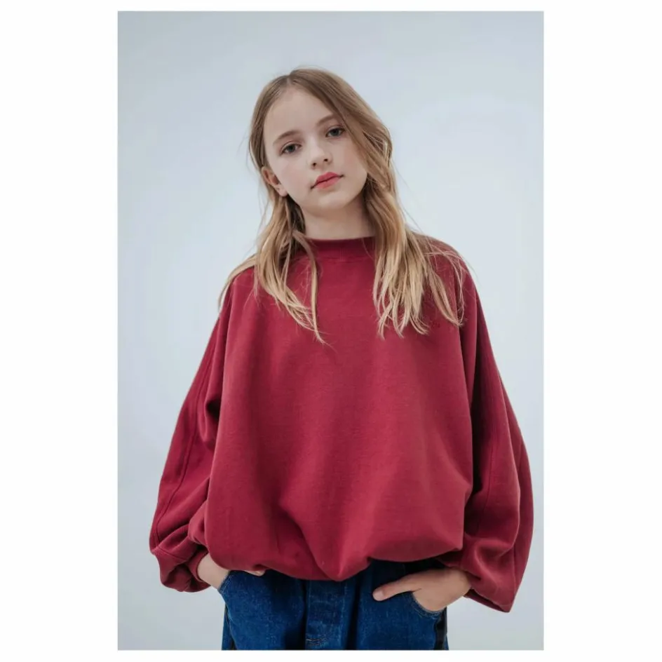 Outlet Repose AMS Sweat Crop Top City Coton Bio | Bordeaux