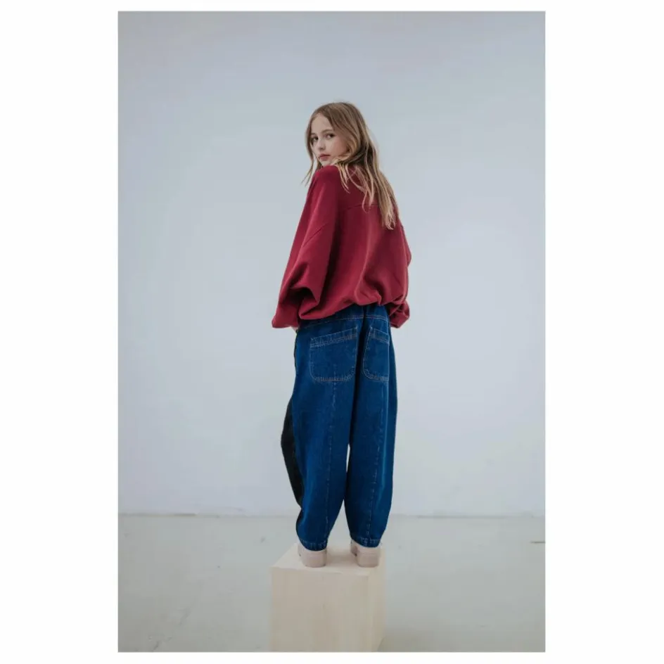 Outlet Repose AMS Sweat Crop Top City Coton Bio | Bordeaux