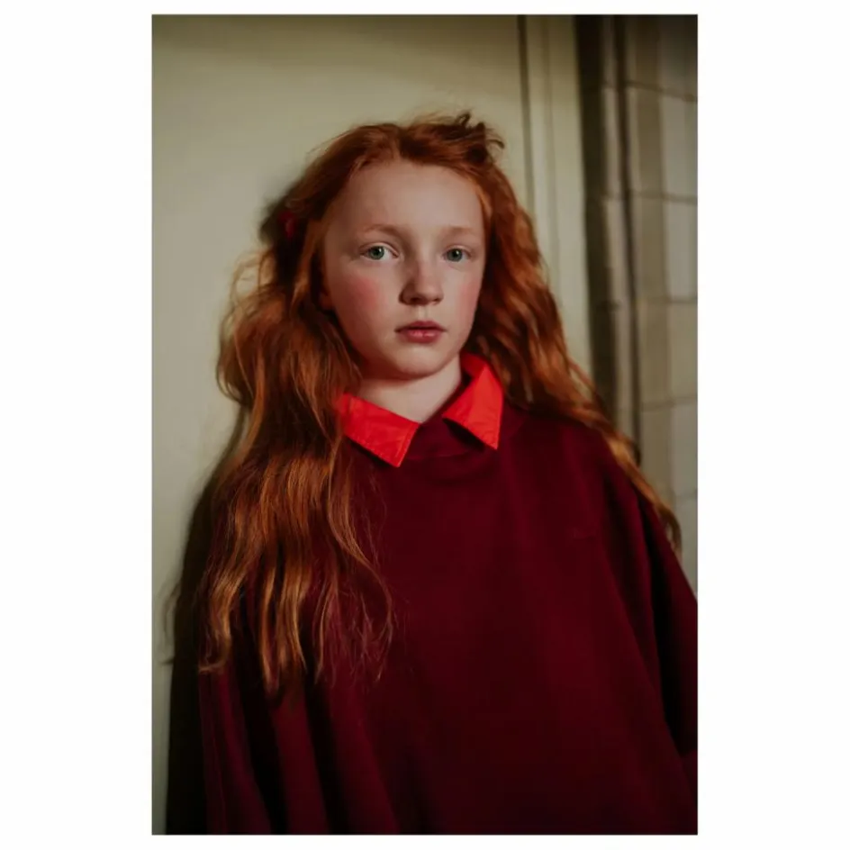 Outlet Repose AMS Sweat Crop Top City Coton Bio | Bordeaux