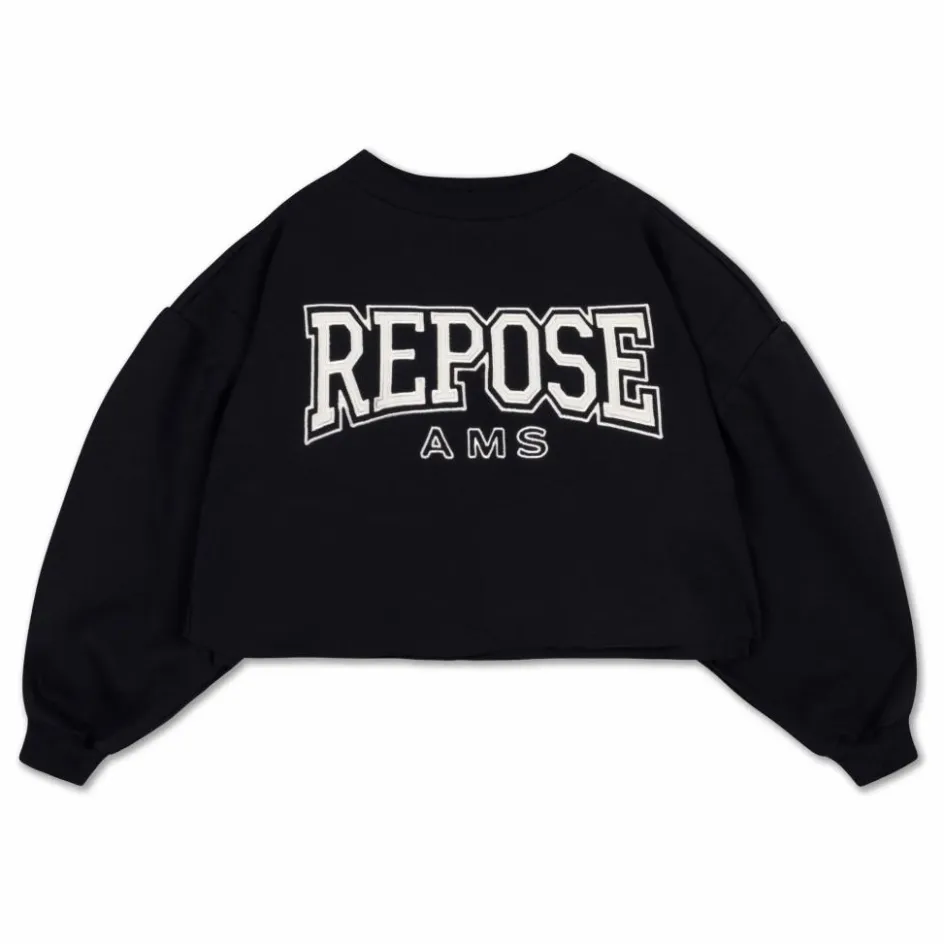 Sweat Crop Top Logo Coton Bio | Enfant Sweats|Sweats