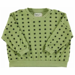 Enfant Piupiuchick Sweats|Sweats*Sweat Côtelé Etoiles Coton Bio |