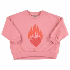 Enfant Piupiuchick Sweats|Sweats*Sweat Cœur Coton Bio |