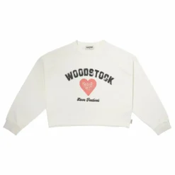 Best Tocoto Vintage Sweat Cœur Woodstock | Blanc