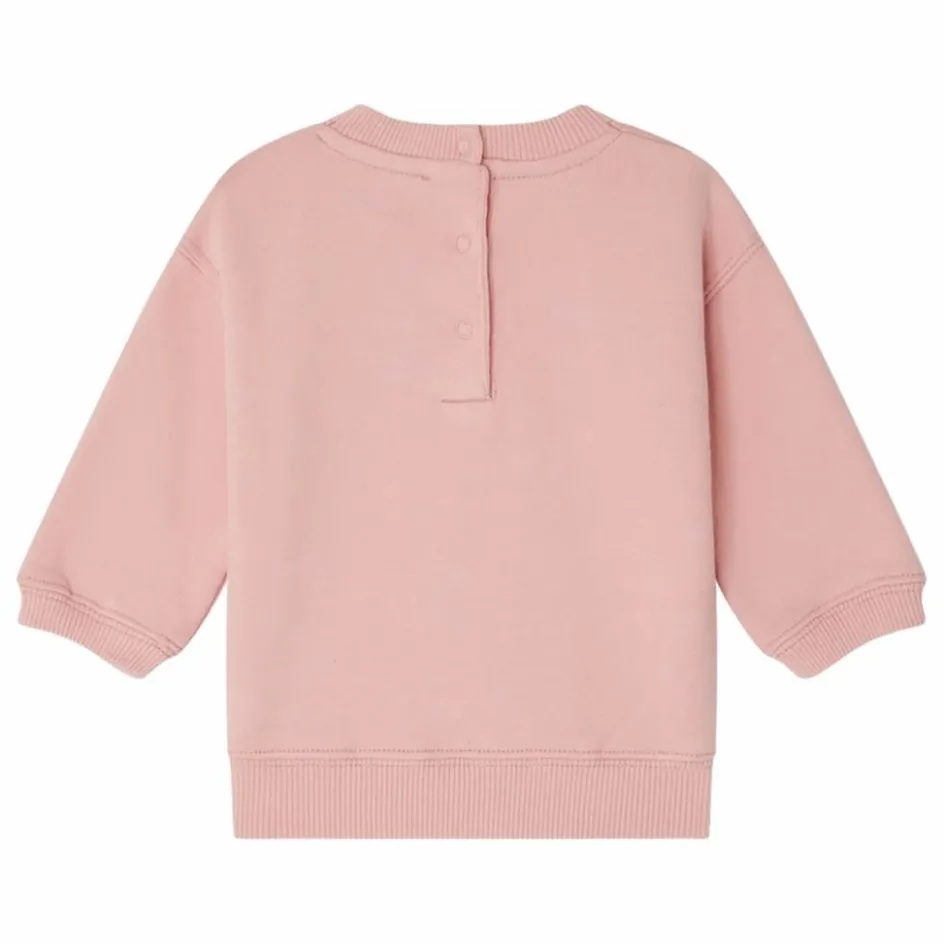 New Bonpoint Sweat Dahlia Molleton Coton Bio | Rose bonbon