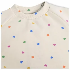 Online Molo Sweat Disc Cœurs Coton Bio | Ecru