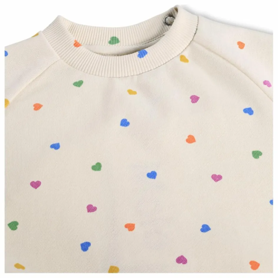 Online Molo Sweat Disc Cœurs Coton Bio | Ecru