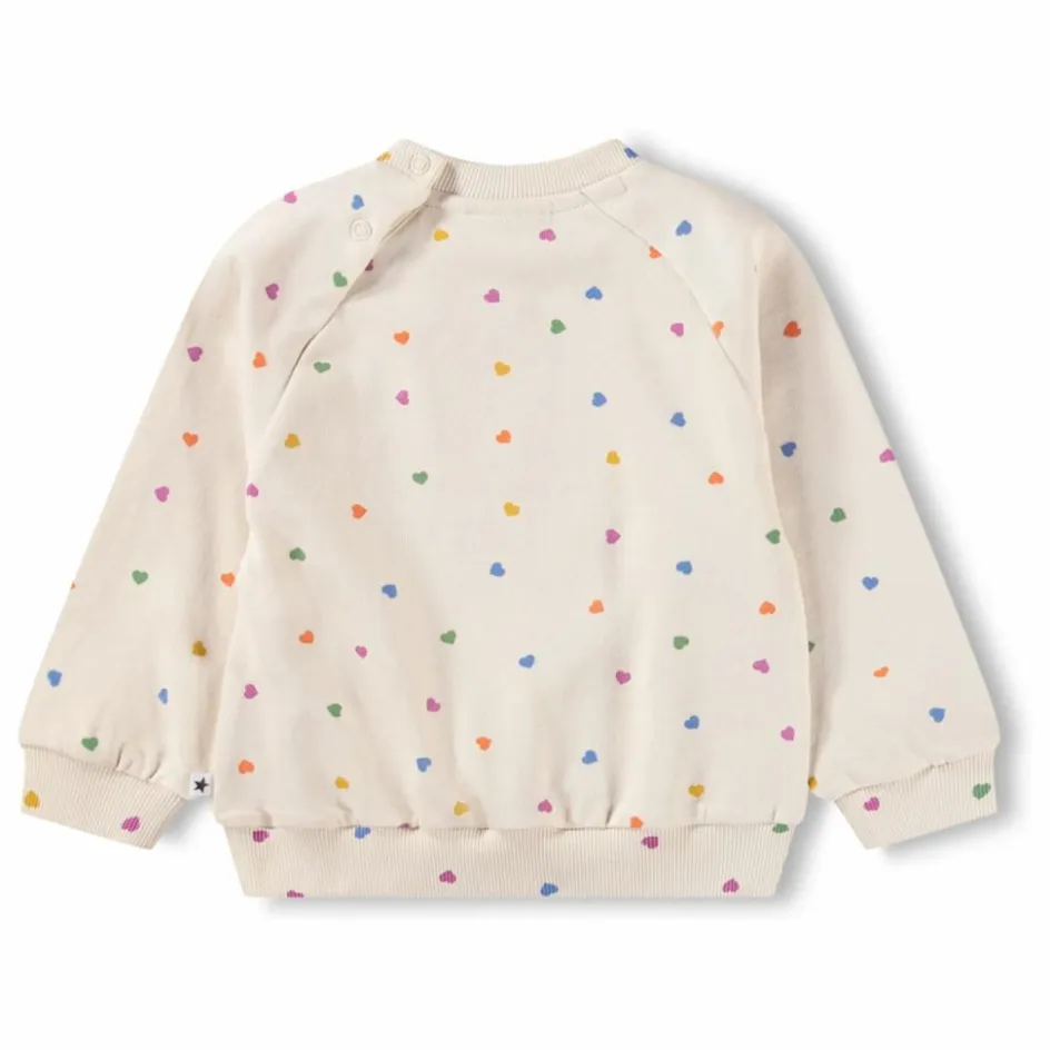 Online Molo Sweat Disc Cœurs Coton Bio | Ecru