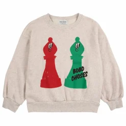Enfant Bobo Choses Sweats|Sweats*Sweat Echecs Coton Bio |