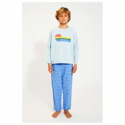 Clearance Piupiuchick Sweat Eighties Coton Bio | Bleu Clair
