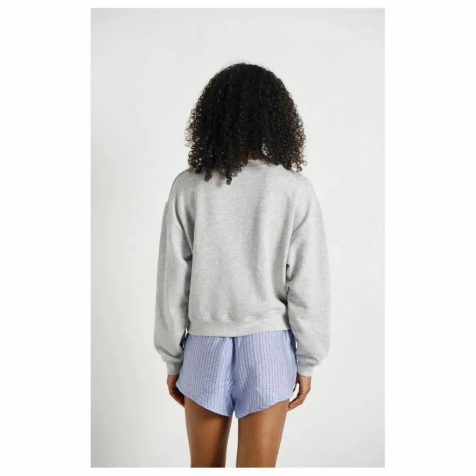Best American Vintage Sweat Evona | Gris chiné clair
