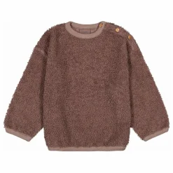 New Studio Bohème Sweat Façon Sherpa Ours Coton Bio | Mauve