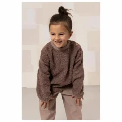 New Studio Bohème Sweat Façon Sherpa Ours Coton Bio | Mauve