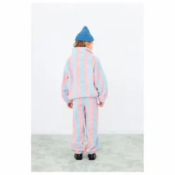 Clearance Tinycottons Sweat Façon Sherpa Rayé | Rose