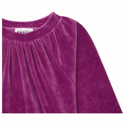 Clearance SMALLABLE BASICS Sweat Fille Col Rond en Velours | Rose fuschia