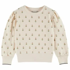 Enfant Emile et Ida Sweats|Sweats*Sweat Fleurs Douce Eponge |