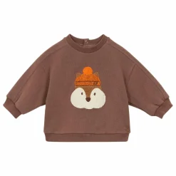 Best Arsène et Les Pipelettes Sweat Gibson Coton Bio | Marron