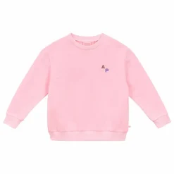 Sale Arsène et Les Pipelettes Sweat Giz Coton Bio | Rose