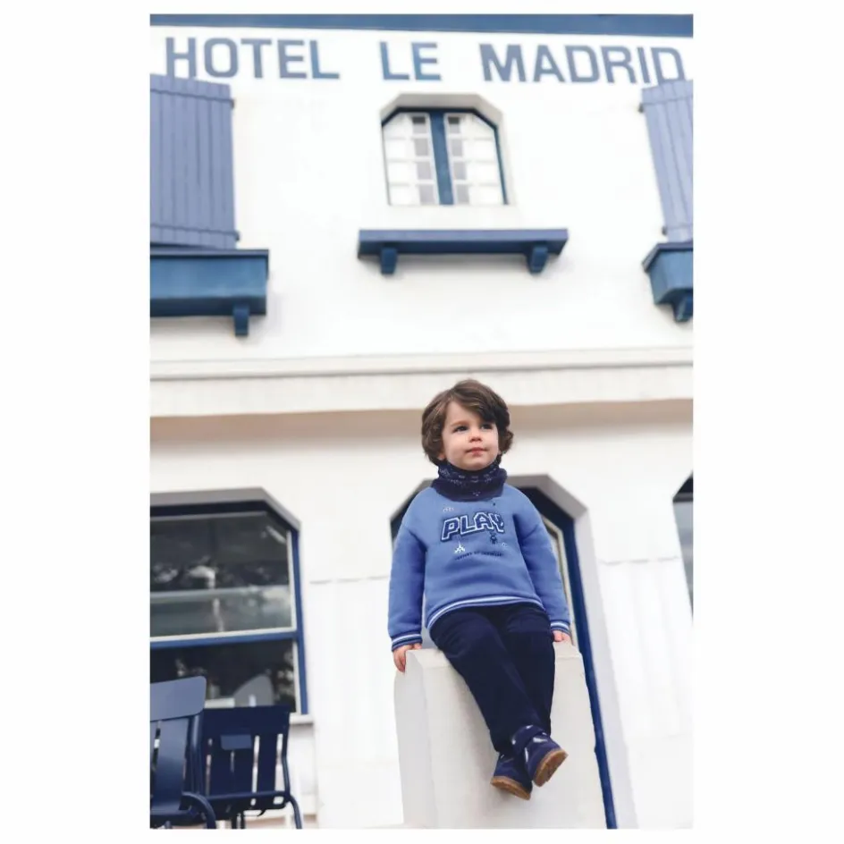 Sale Tartine et Chocolat Sweat Jeux | Bleu électrique