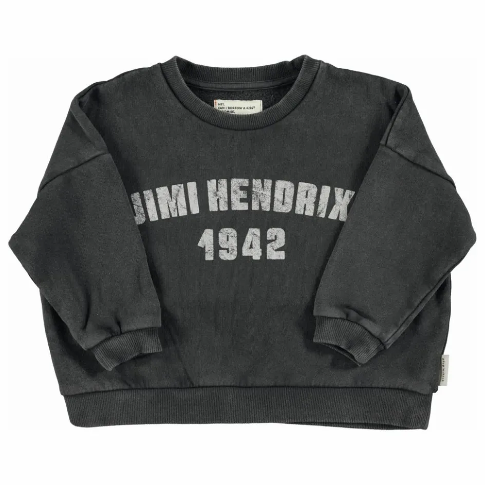 New Piupiuchick Sweat Jimi Hendrix Coton Bio | Noir