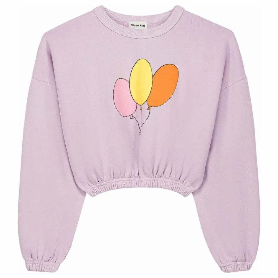 Sweat Kaia Ballons Coton Bio | Lilas Enfant Sweats