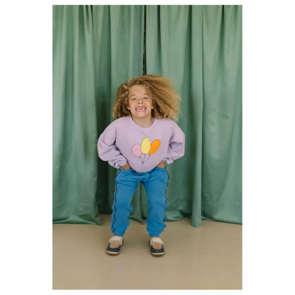 Sweat Kaia Ballons Coton Bio | Lilas Enfant Sweats