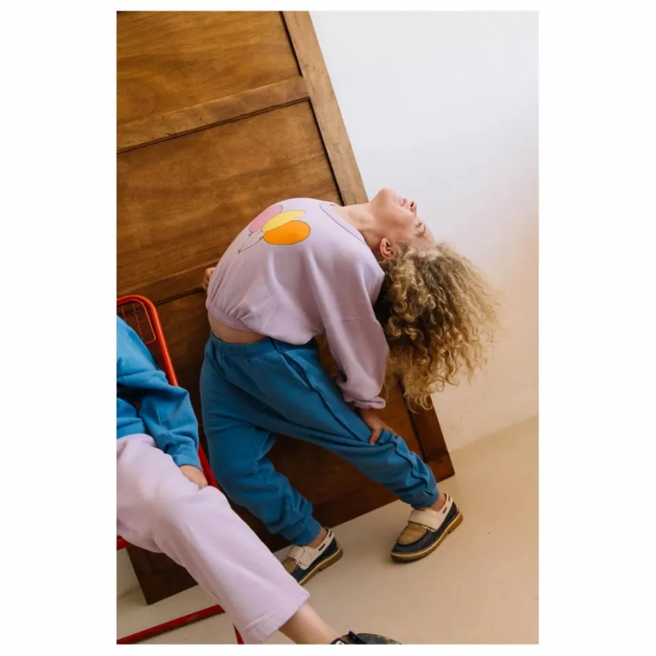 Sweat Kaia Ballons Coton Bio | Lilas Enfant Sweats