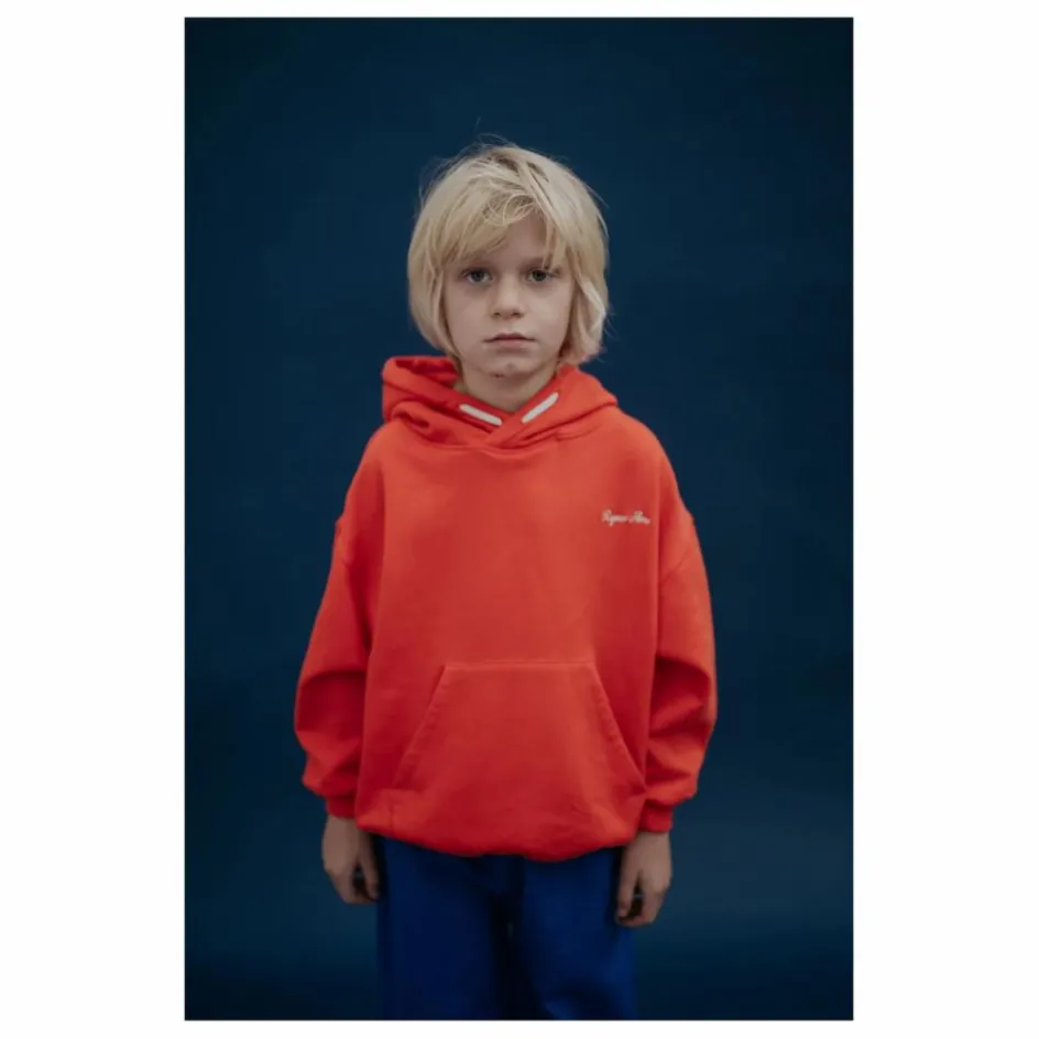 Clearance Repose AMS Sweat Logo Coton Bio | Orange