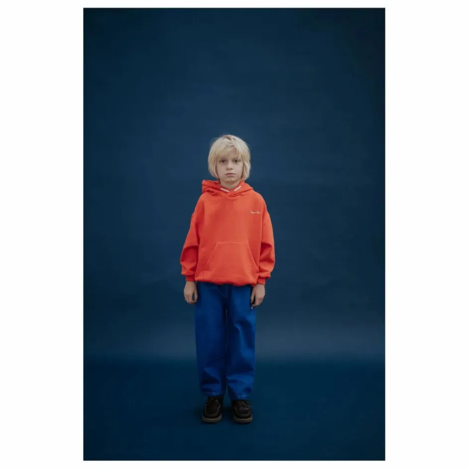 Clearance Repose AMS Sweat Logo Coton Bio | Orange
