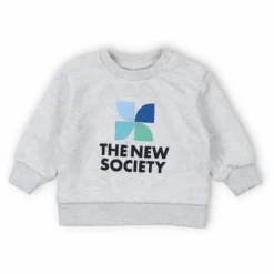 Best the new society Sweat Logo Mykonos Baby | Gris chiné