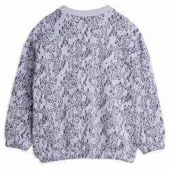 Enfant Mini Rodini Sweats|Sweats*Sweat Léopard Coton Bio | Lilas