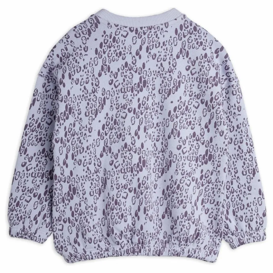 Enfant Mini Rodini Sweats|Sweats*Sweat Léopard Coton Bio | Lilas