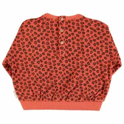 Outlet Piupiuchick Sweat Léopard Volants Eponge Bio | Terracotta