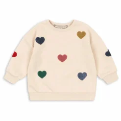 Online Sweat Lou Cœurs Coton Bio | Enfant Sweats|Sweats
