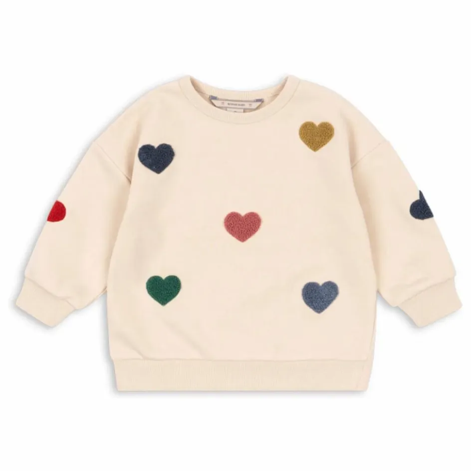 Online Sweat Lou Cœurs Coton Bio | Enfant Sweats|Sweats