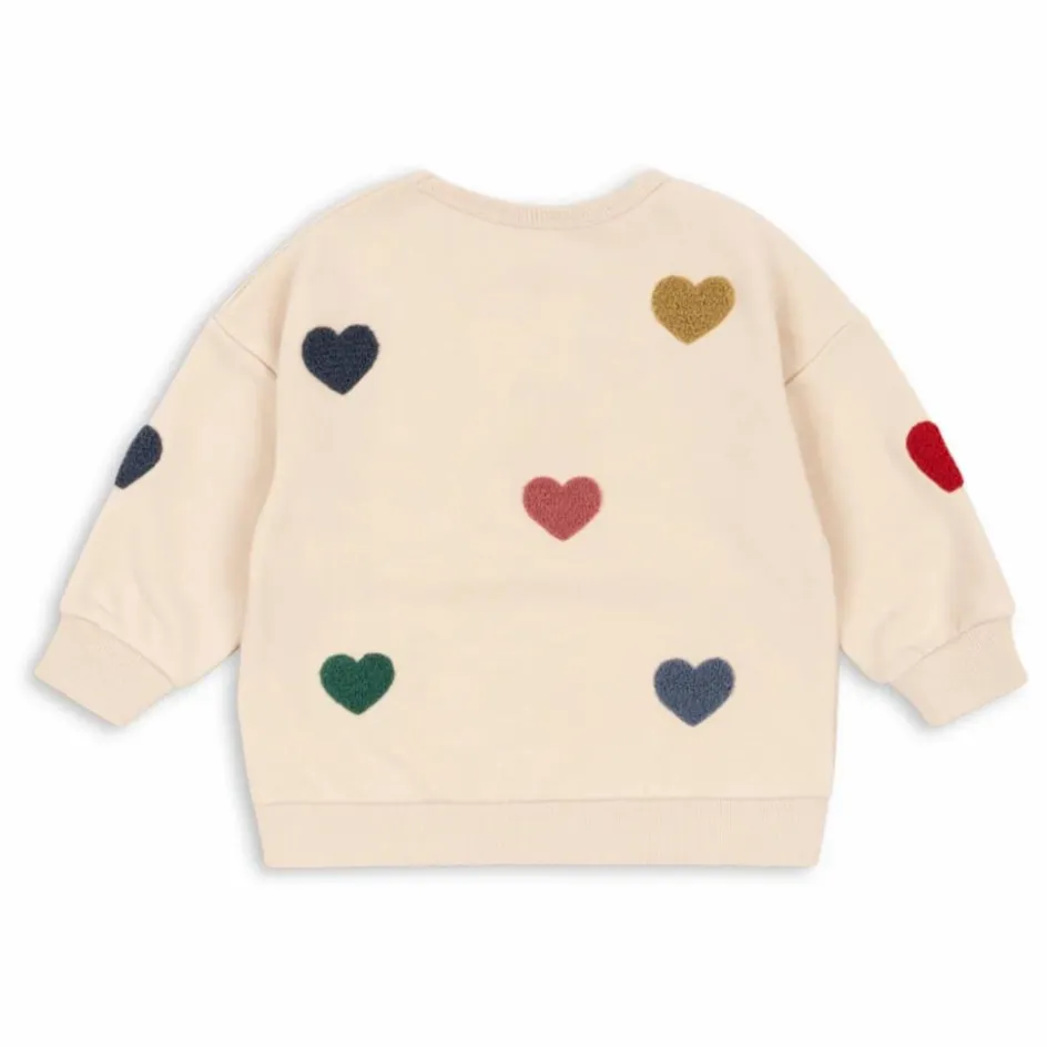 Online Sweat Lou Cœurs Coton Bio | Enfant Sweats|Sweats