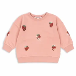 Enfant Konges Sløjd Sweats|Sweats*Sweat Lou Fraises Sequins Coton Bio |