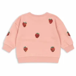Enfant Konges Sløjd Sweats|Sweats*Sweat Lou Fraises Sequins Coton Bio |