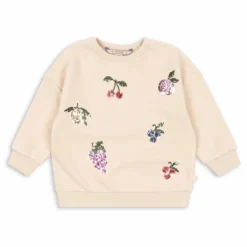 Enfant Konges Sløjd Sweats|Sweats*Sweat Lou Fruits Sequins Coton Bio |